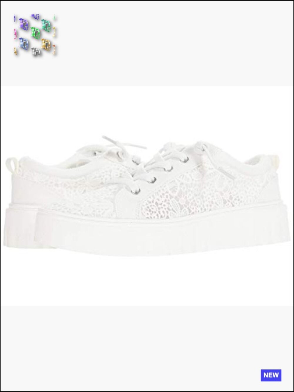 Sheilahh Platform Slip On Sneakers Memory Foam Insole Lace Up Casual Streetwear - Picture 3 of 3